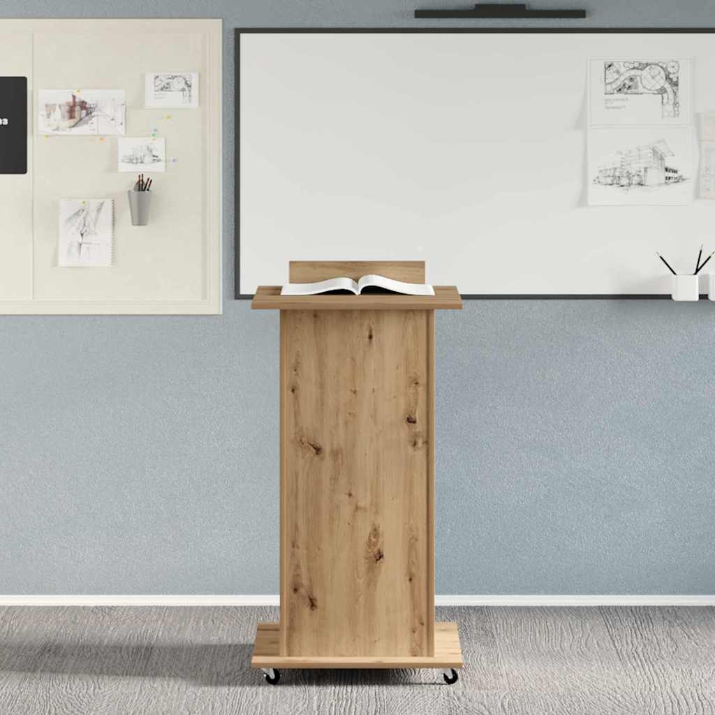 Podium Med Skuff Artisan Eik 55 X 55 X 107 Cm Konstruert Tre