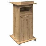 Podium Med Skuff Artisan Eik 55 X 55 X 107 Cm Konstruert Tre