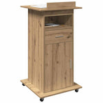 Podium Med Skuff Artisan Eik 55 X 55 X 107 Cm Konstruert Tre