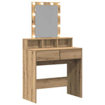 Sminkebord Artisan Eik 80 X 41 X 144.5 Cm Konstruert Tre