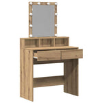 Sminkebord Artisan Eik 80 X 41 X 144.5 Cm Konstruert Tre