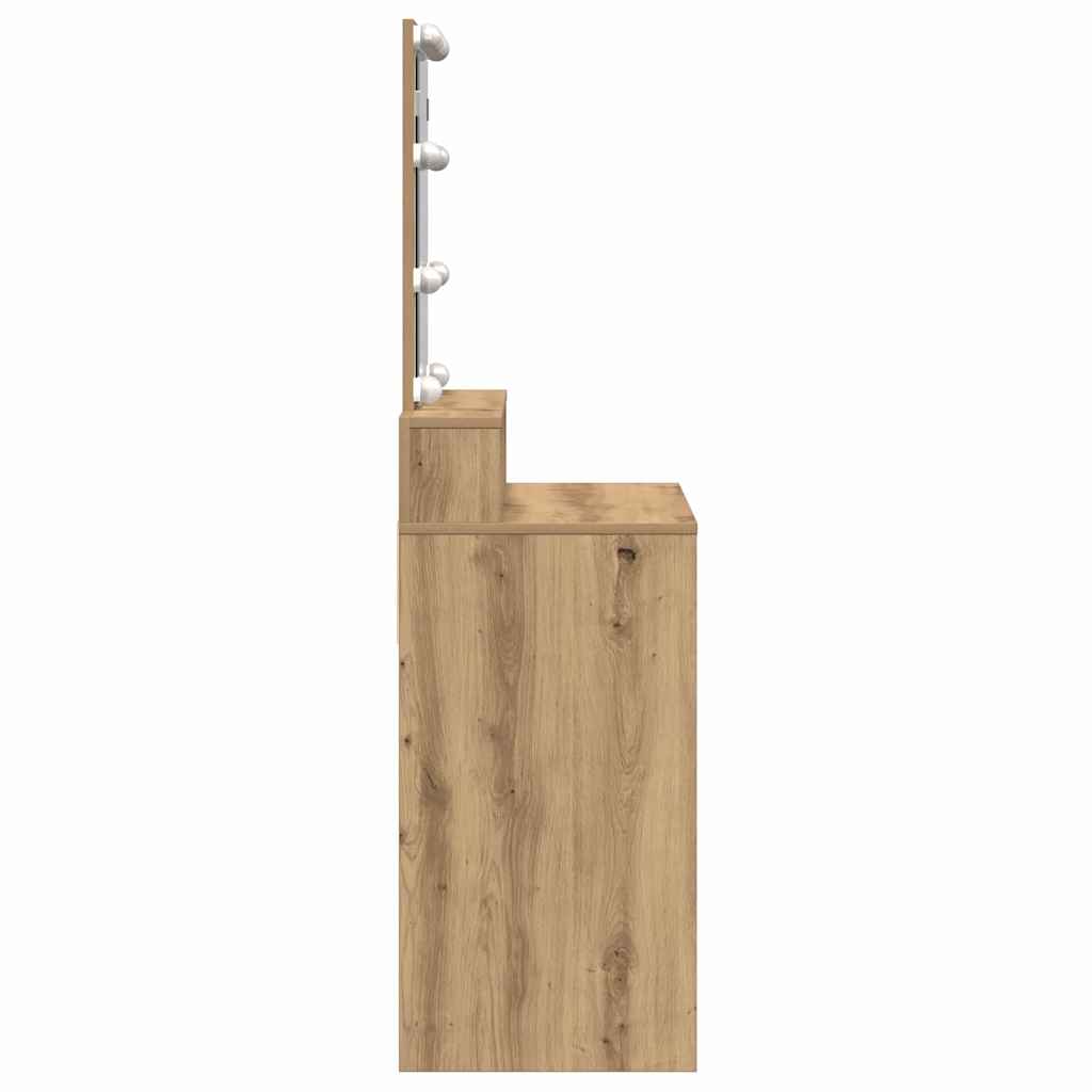 Sminkebord Artisan Eik 80 X 41 X 144.5 Cm Konstruert Tre