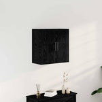 Veggskap Svart Eik 60 X 31 X 60 Cm Konstruert Tre