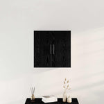 Veggskap Svart Eik 60 X 31 X 60 Cm Konstruert Tre