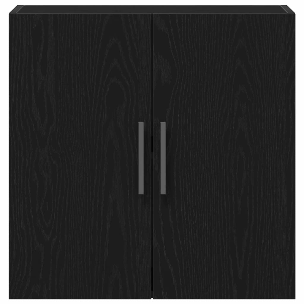 Veggskap Svart Eik 60 X 31 X 60 Cm Konstruert Tre