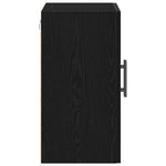 Veggskap Svart Eik 60 X 31 X 60 Cm Konstruert Tre
