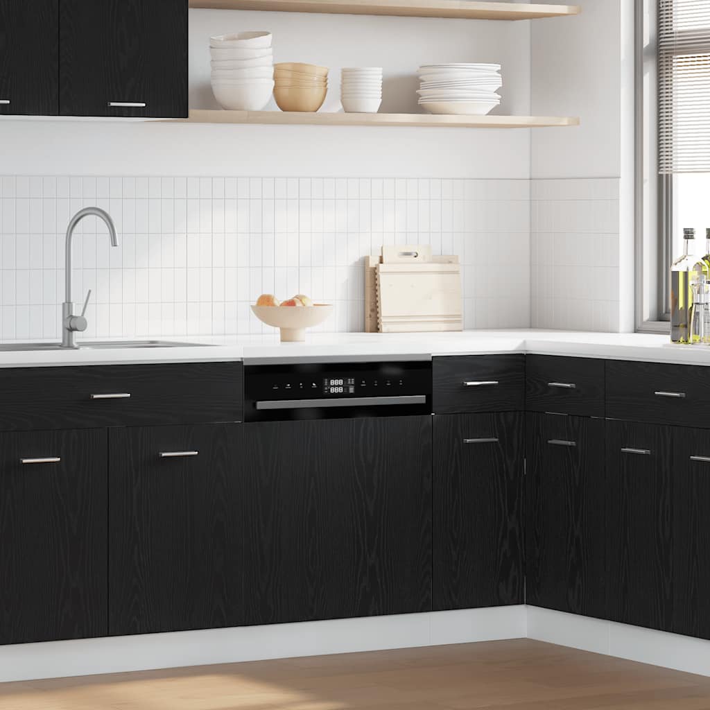 Oppvaskmaskin Panel &quot;Lyon&quot; Svart Eik 60X1,5X67 Cm