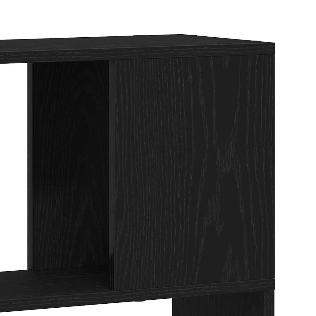 Tv-Benksett Veggmontert Svart 80 X 24 X 186 Cm Konstruert Tre