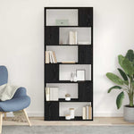 Tv-Benksett Veggmontert Svart 80 X 24 X 186 Cm Konstruert Tre