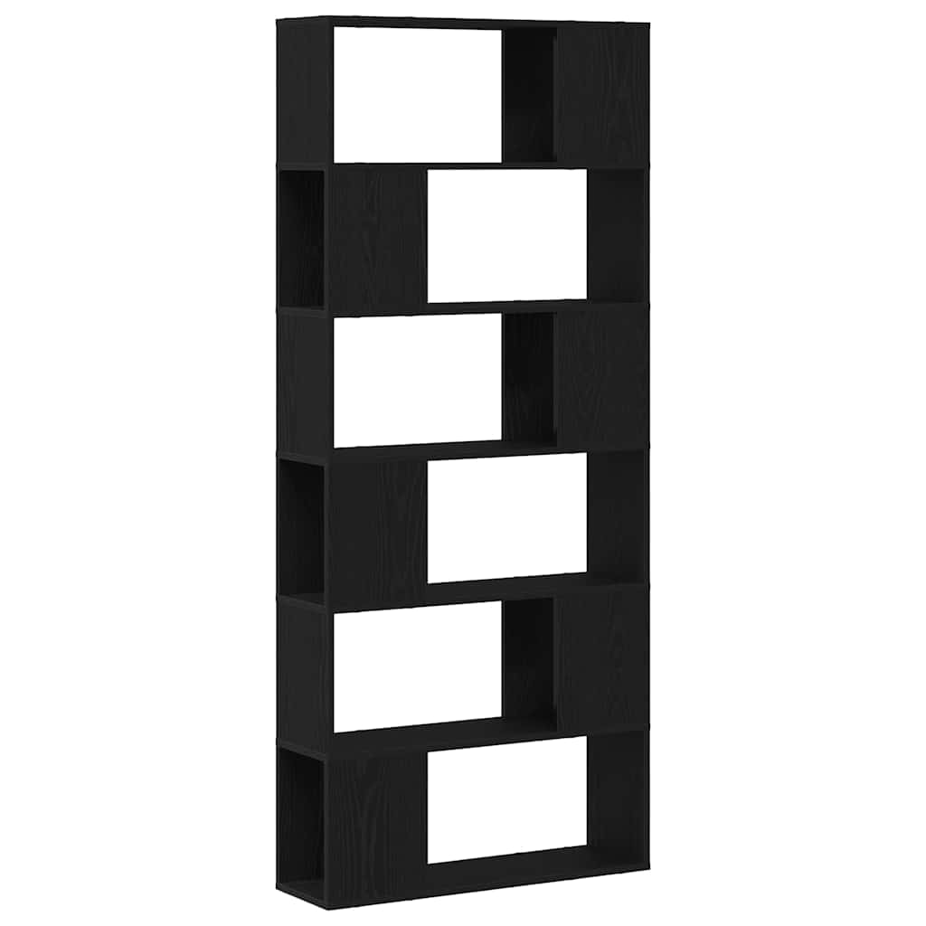 Tv-Benksett Veggmontert Svart 80 X 24 X 186 Cm Konstruert Tre