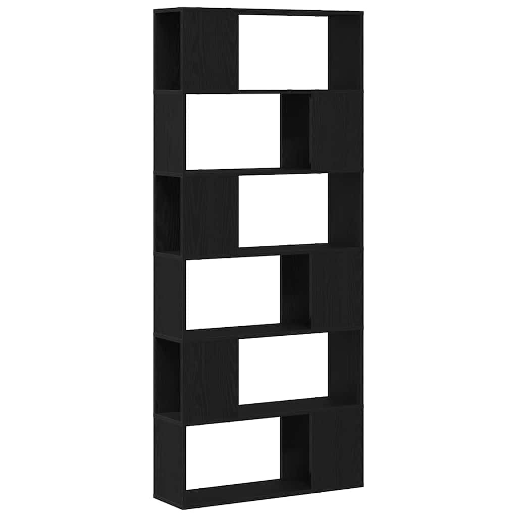 Tv-Benksett Veggmontert Svart 80 X 24 X 186 Cm Konstruert Tre