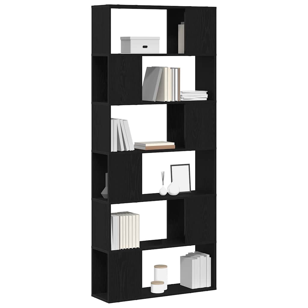 Tv-Benksett Veggmontert Svart 80 X 24 X 186 Cm Konstruert Tre