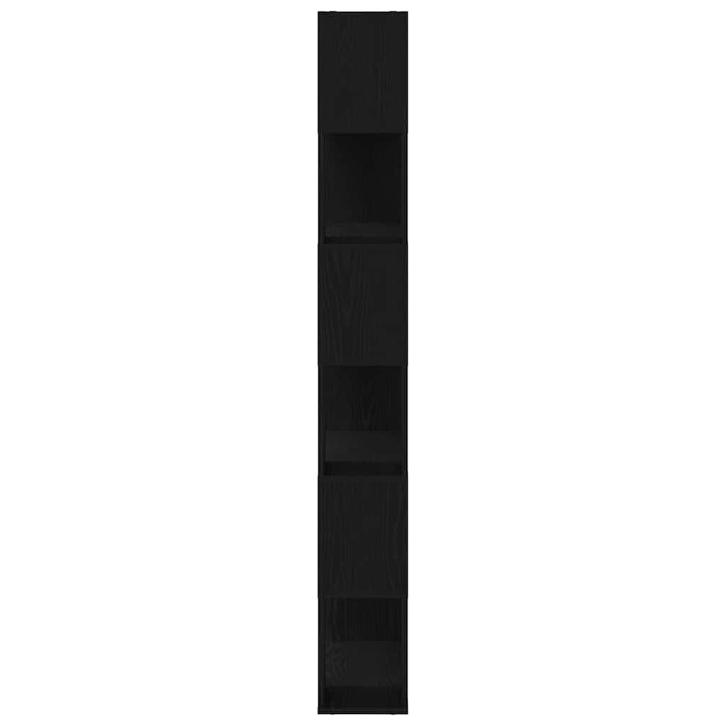 Tv-Benksett Veggmontert Svart 80 X 24 X 186 Cm Konstruert Tre