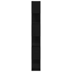 Tv-Benksett Veggmontert Svart 80 X 24 X 186 Cm Konstruert Tre
