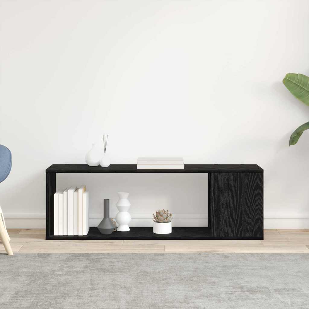 Tv-Benksett Veggmontert Svart 100 X 24 X 63 Cm Konstruert Tre