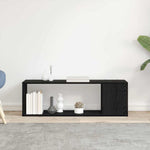 Tv-Benksett Veggmontert Svart 100 X 24 X 63 Cm Konstruert Tre