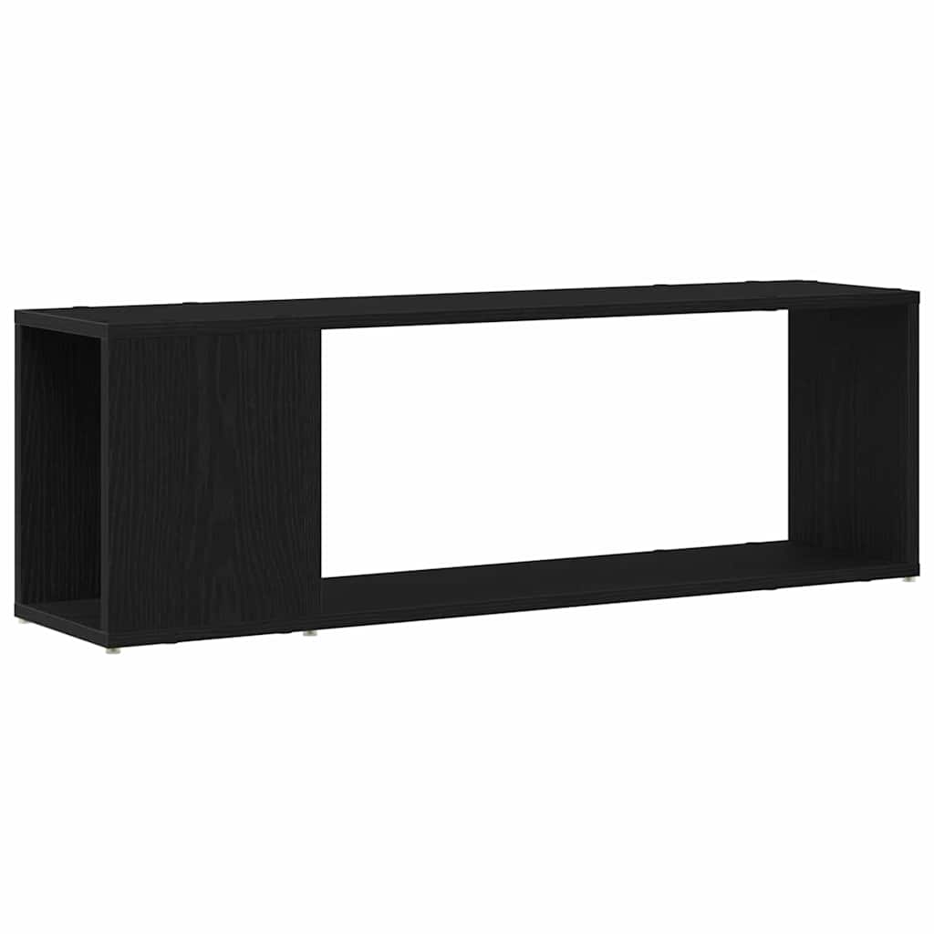 Tv-Benksett Veggmontert Svart 100 X 24 X 63 Cm Konstruert Tre