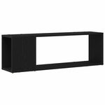 Tv-Benksett Veggmontert Svart 100 X 24 X 63 Cm Konstruert Tre