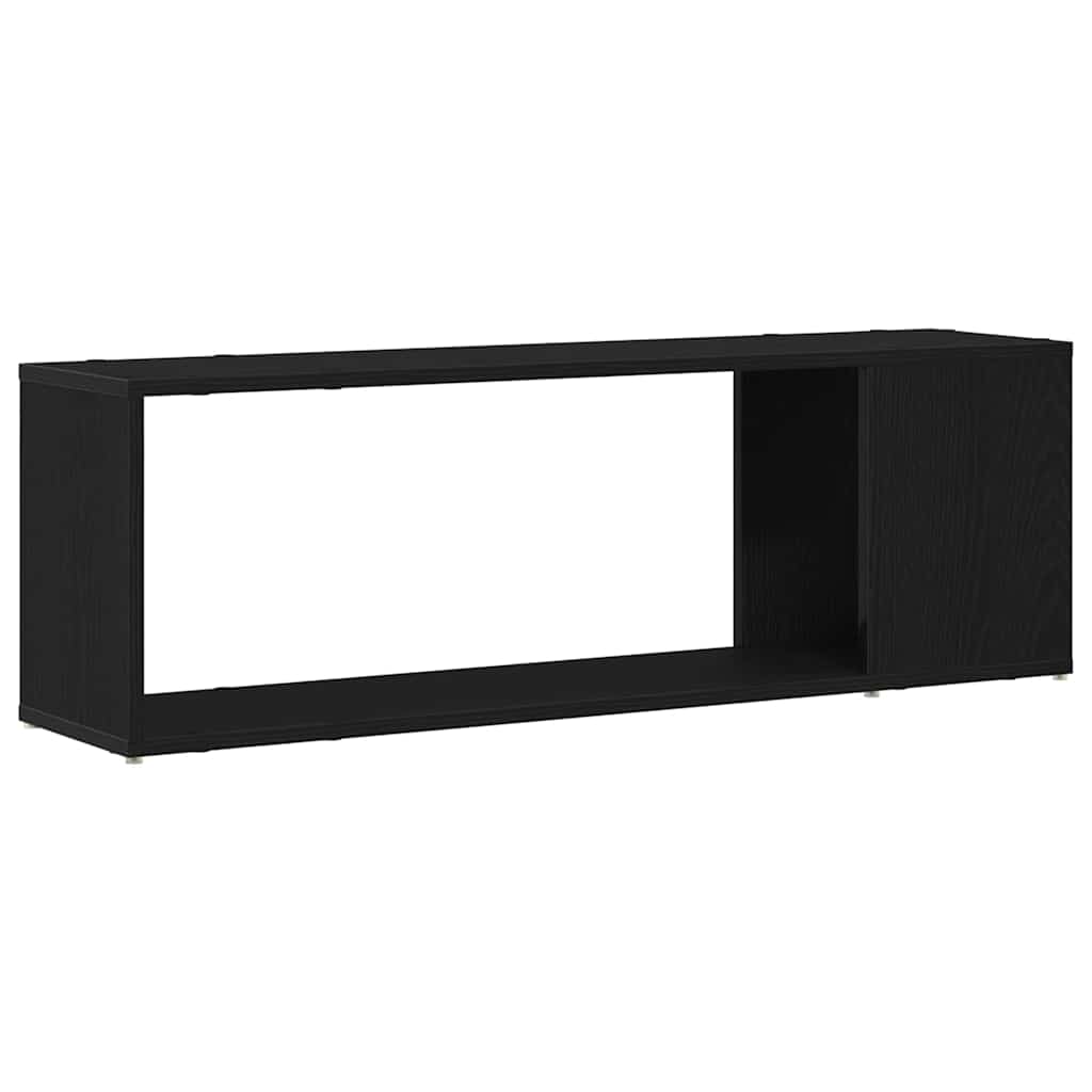 Tv-Benksett Veggmontert Svart 100 X 24 X 63 Cm Konstruert Tre