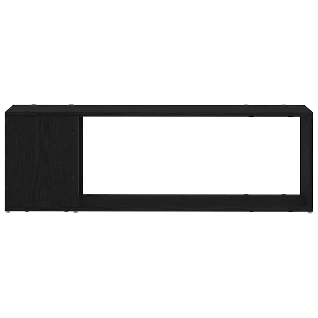 Tv-Benksett Veggmontert Svart 100 X 24 X 63 Cm Konstruert Tre