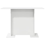Spisebord Hvit 110 X 60 X 75 Cm Konstruert Tre