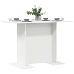 Spisebord Hvit 110 X 60 X 75 Cm Konstruert Tre