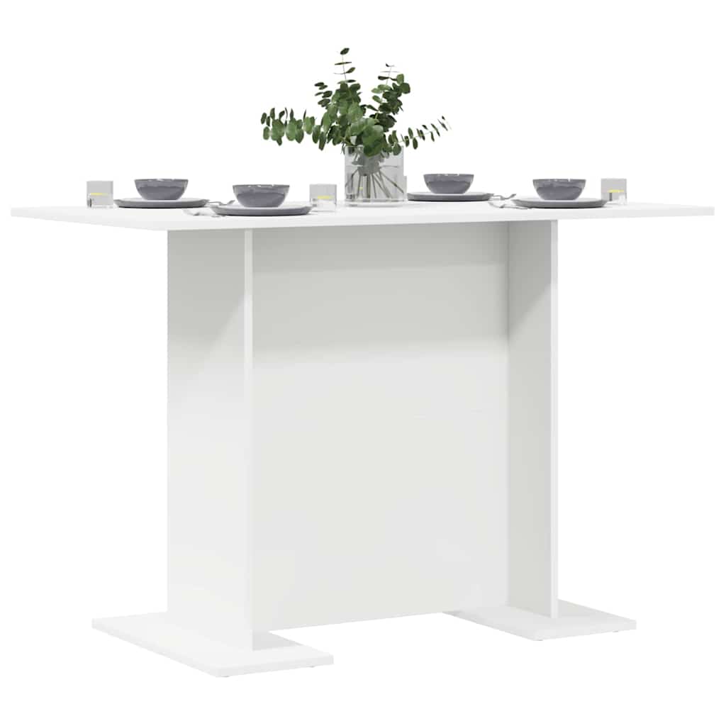 Spisebord Hvit 110 X 60 X 75 Cm Konstruert Tre