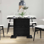 Spisebord Svart Eik 110 X 60 X 75 Cm Konstruert Tre