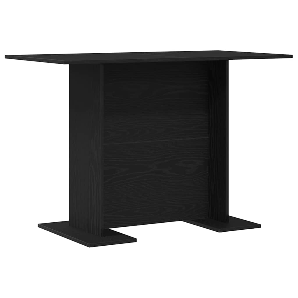 Spisebord Svart Eik 110 X 60 X 75 Cm Konstruert Tre