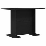 Spisebord Svart Eik 110 X 60 X 75 Cm Konstruert Tre