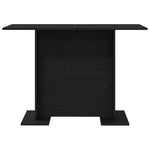 Spisebord Svart Eik 110 X 60 X 75 Cm Konstruert Tre