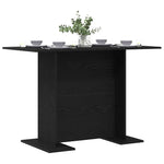 Spisebord Svart Eik 110 X 60 X 75 Cm Konstruert Tre