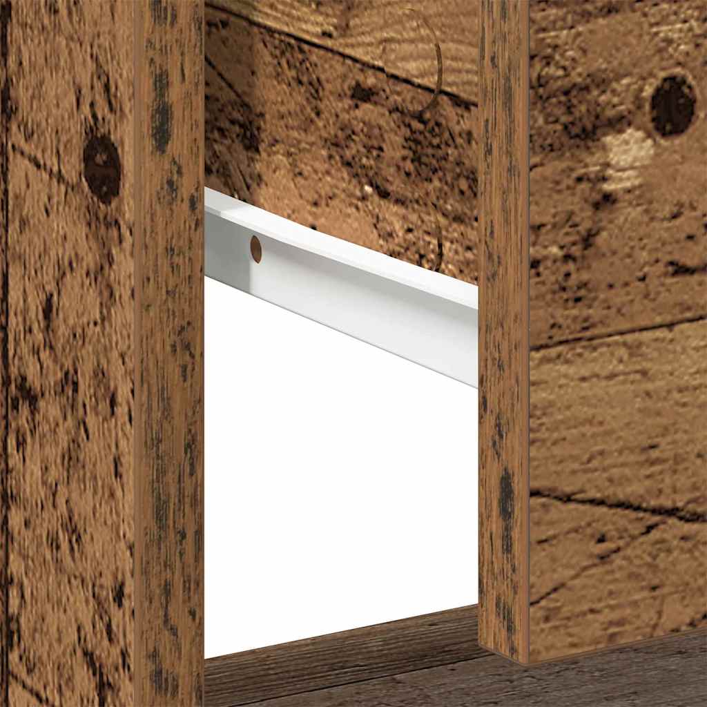Nattbord Med Skuff Gammelt Tre 45 X 34 X 44 Cm Konstruert Tre