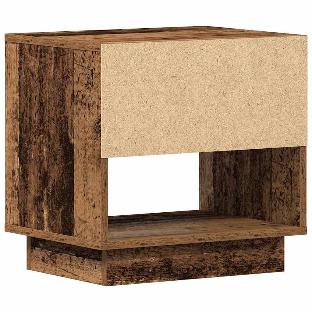 Nattbord Med Skuff Gammelt Tre 45 X 34 X 44 Cm Konstruert Tre