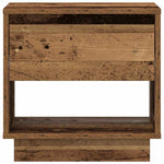 Nattbord Med Skuff Gammelt Tre 45 X 34 X 44 Cm Konstruert Tre