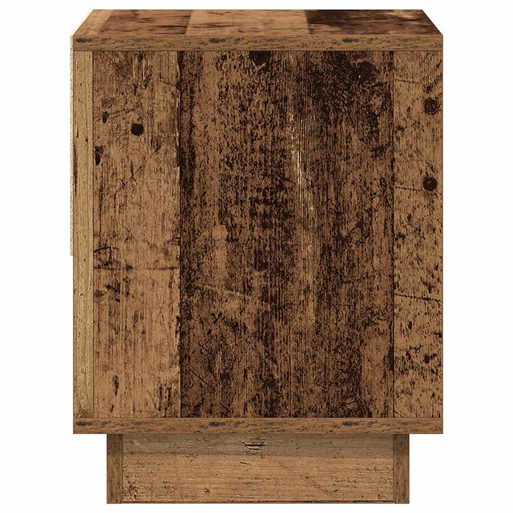 Nattbord Med Skuff Gammelt Tre 45 X 34 X 44 Cm Konstruert Tre
