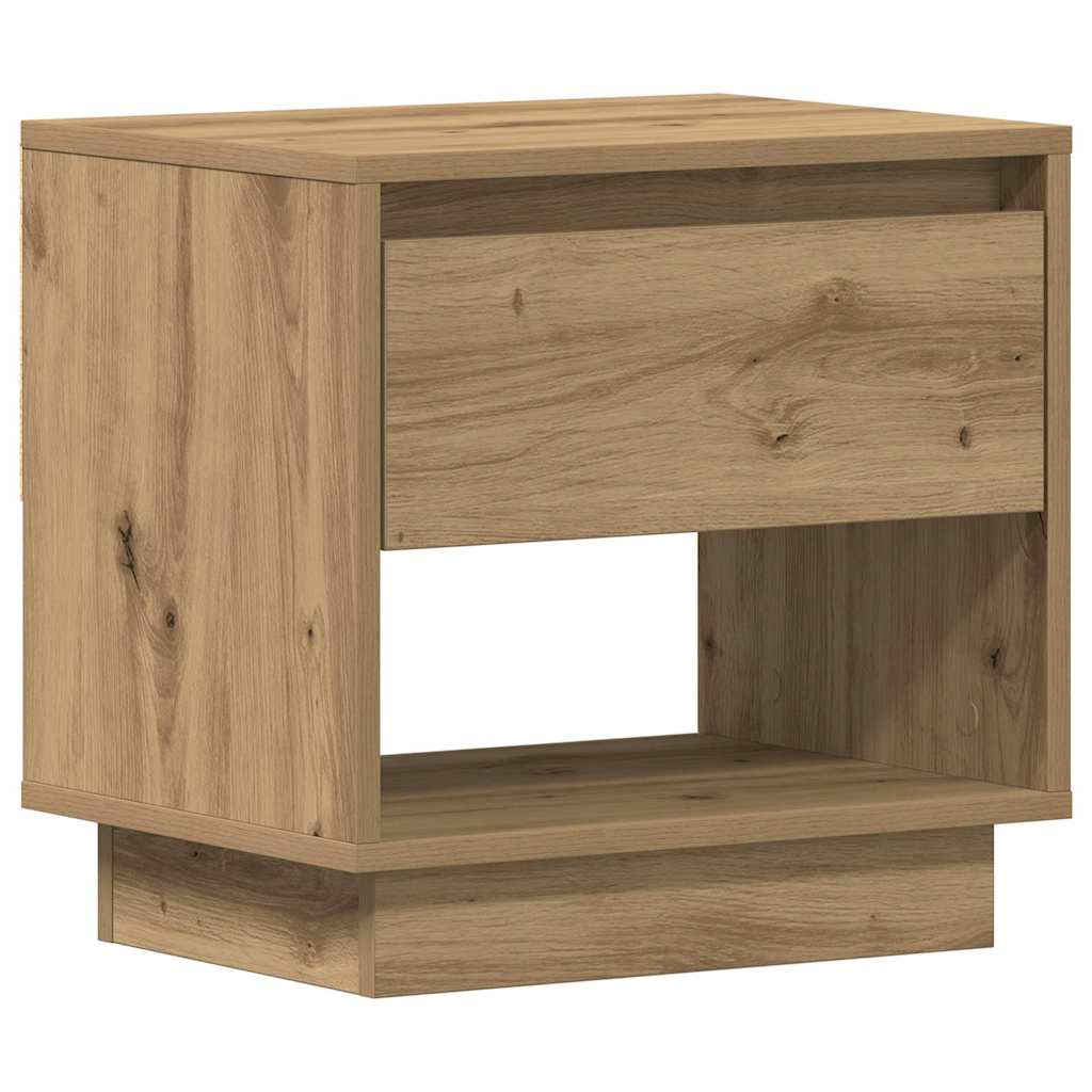 Nattbord Med Skuff Artisan Eik 45 X 34 X 44 Cm Konstruert Tre