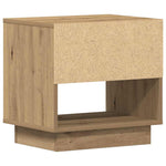 Nattbord Med Skuff Artisan Eik 45 X 34 X 44 Cm Konstruert Tre