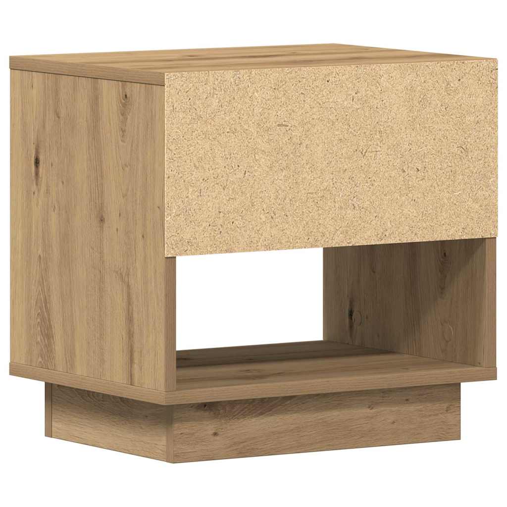 Nattbord Med Skuff Artisan Eik 45 X 34 X 44 Cm Konstruert Tre
