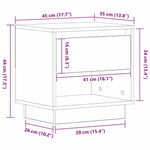 Nattbord Med Skuff Artisan Eik 45 X 34 X 44 Cm Konstruert Tre
