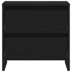 Nattbordskap Svart Eik 45 X 34 X 44,5 Cm Konstruert Tre