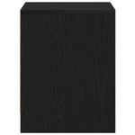 Nattbordskap Svart Eik 45 X 34 X 44,5 Cm Konstruert Tre