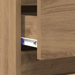 Nattbordskap Artisan Eik 45 X 35 X 44 Cm Konstruert Tre