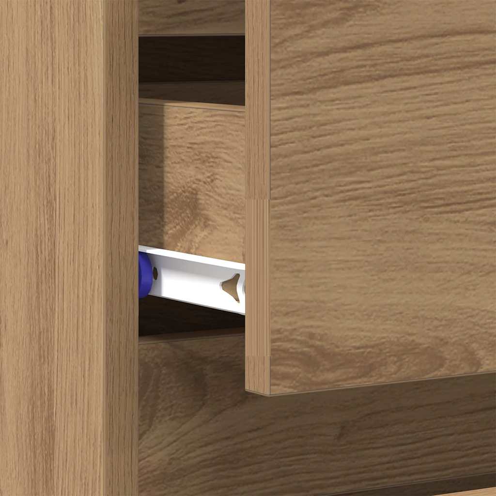 Nattbordskap Artisan Eik 45 X 35 X 44 Cm Konstruert Tre