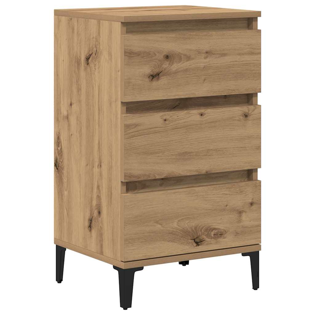 Nattbordskap Artisan Eik 45 X 35 X 44 Cm Konstruert Tre