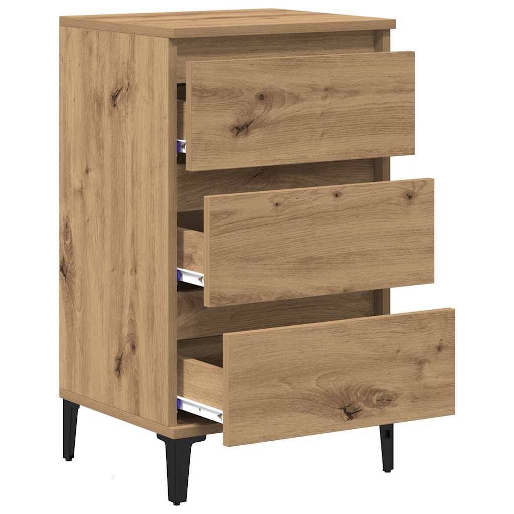 Nattbordskap Artisan Eik 45 X 35 X 44 Cm Konstruert Tre