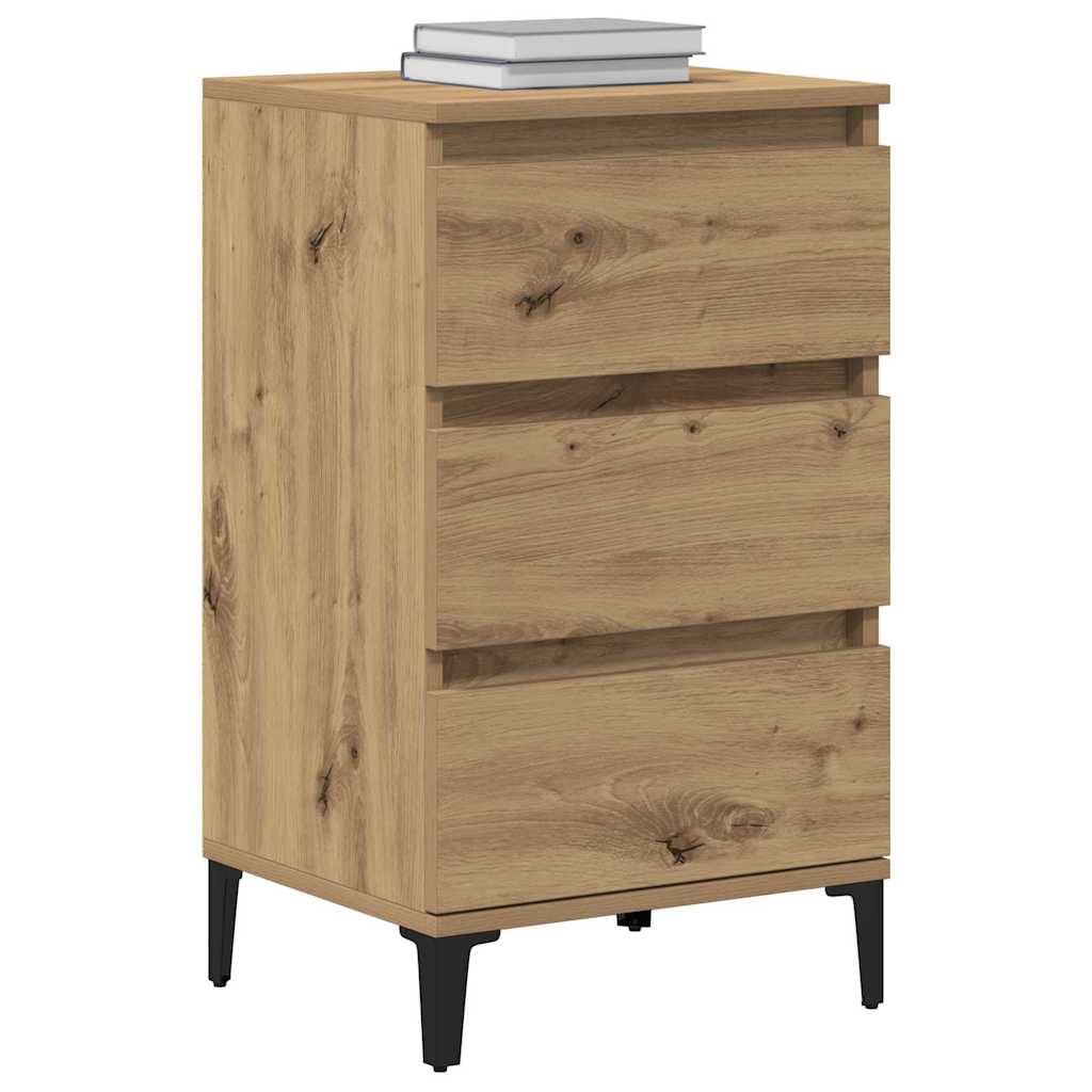 Nattbordskap Artisan Eik 45 X 35 X 44 Cm Konstruert Tre