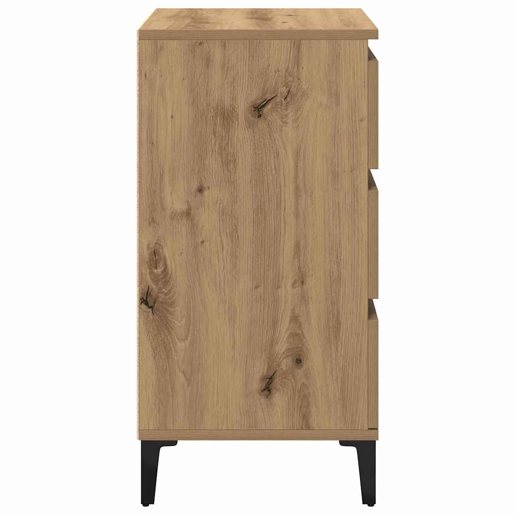 Nattbordskap Artisan Eik 45 X 35 X 44 Cm Konstruert Tre