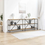 Konsollbord Med Hylle Annet Artisan Eik 180 X 30 X 75 Cm