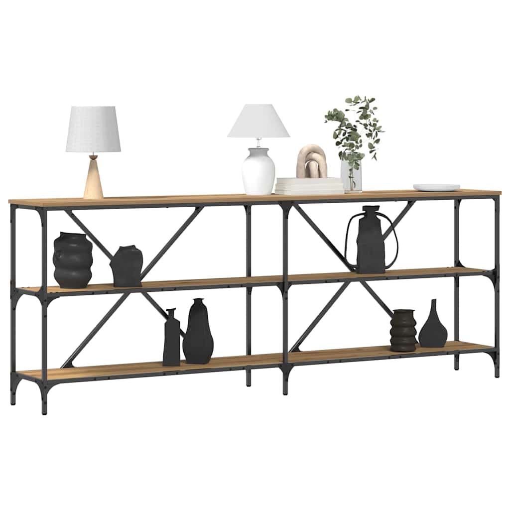 Konsollbord Med Hylle Annet Artisan Eik 180 X 30 X 75 Cm